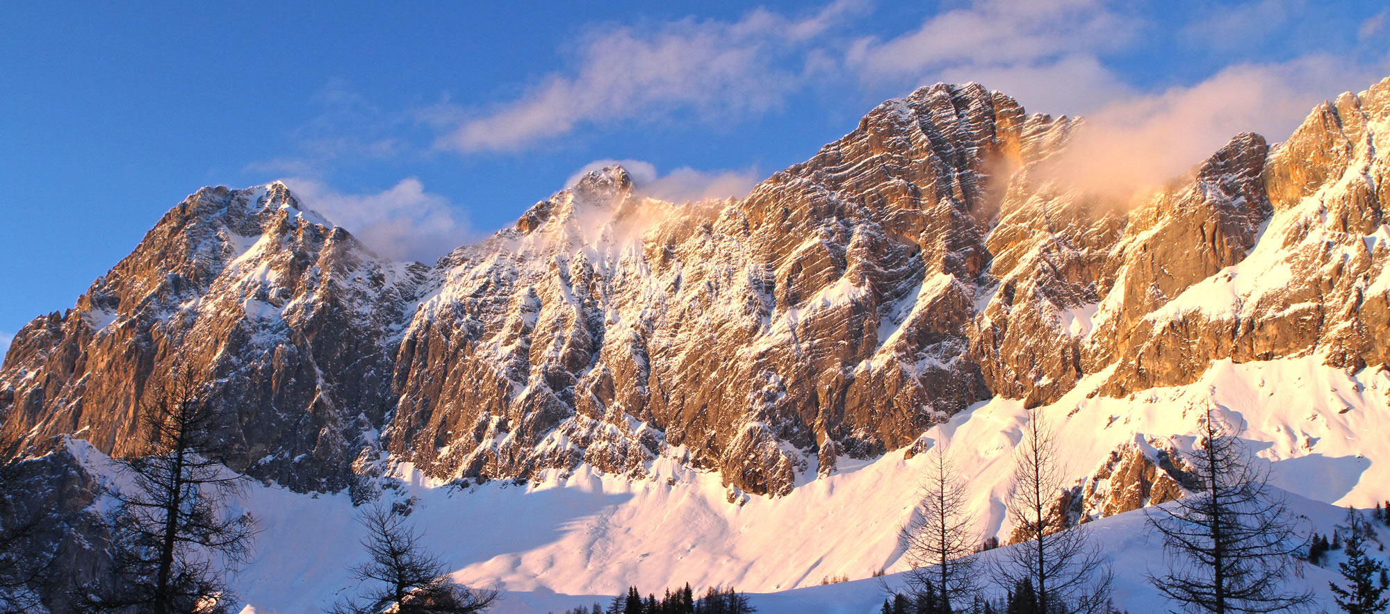 Winterpanorama Dachstein Massiv © Tourismusverband Ramsau